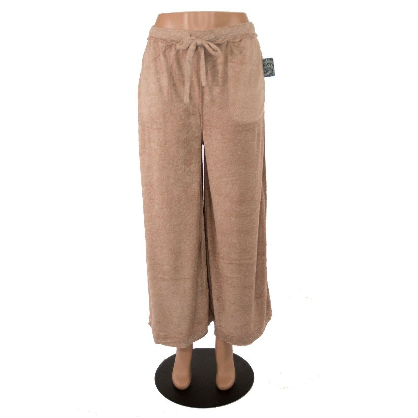 Free People Make It Maxi Wide Leg Terry Lounge Pants Clay NWT S