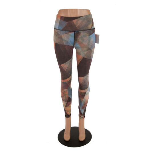 VIMMIA High Waist Core 7/8 Leggings Nebula Geometric Triangle Pattern NWT MD