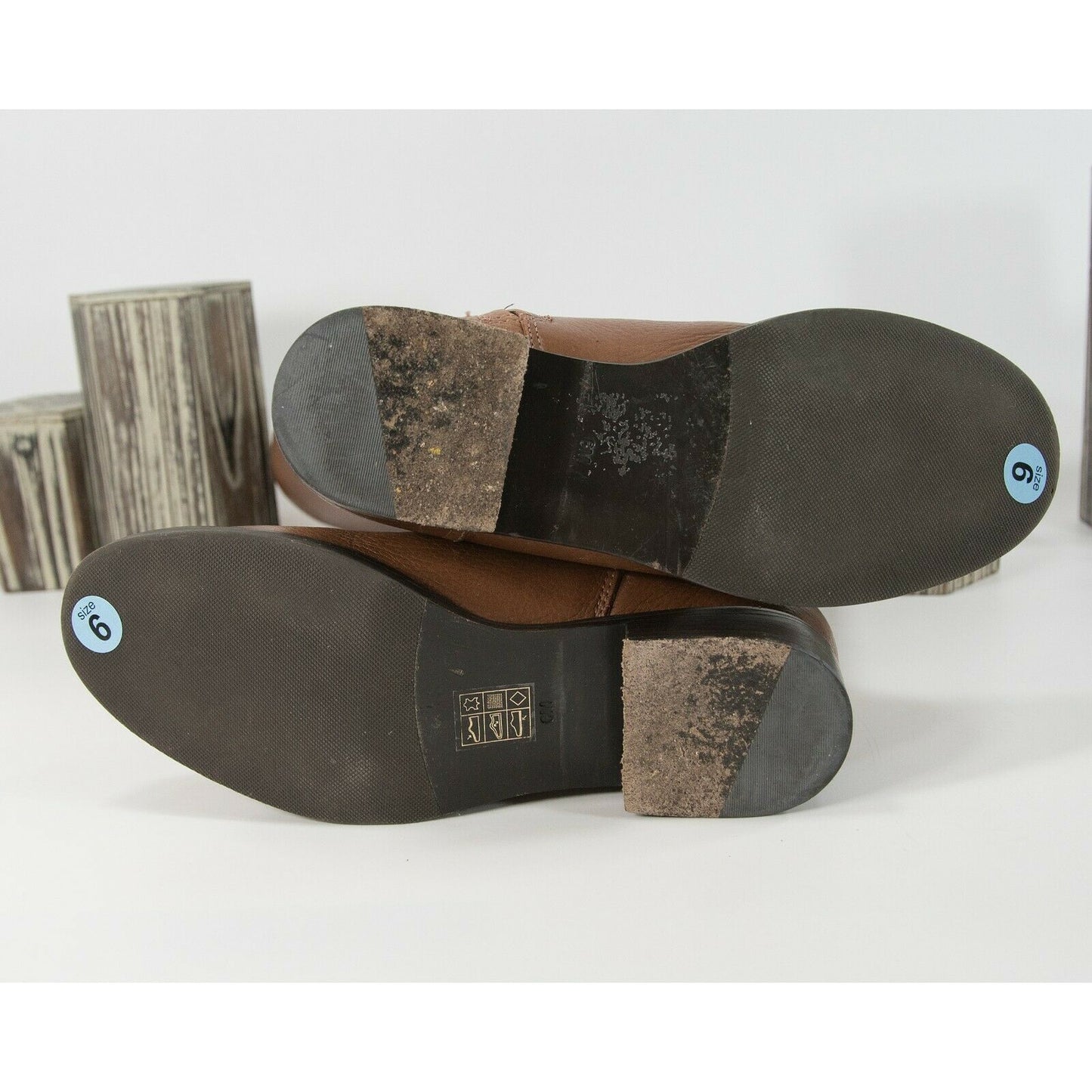 Tory Burch Rustic Brown Jolie Pebbled Leather Tall Riding Boots Sz 6