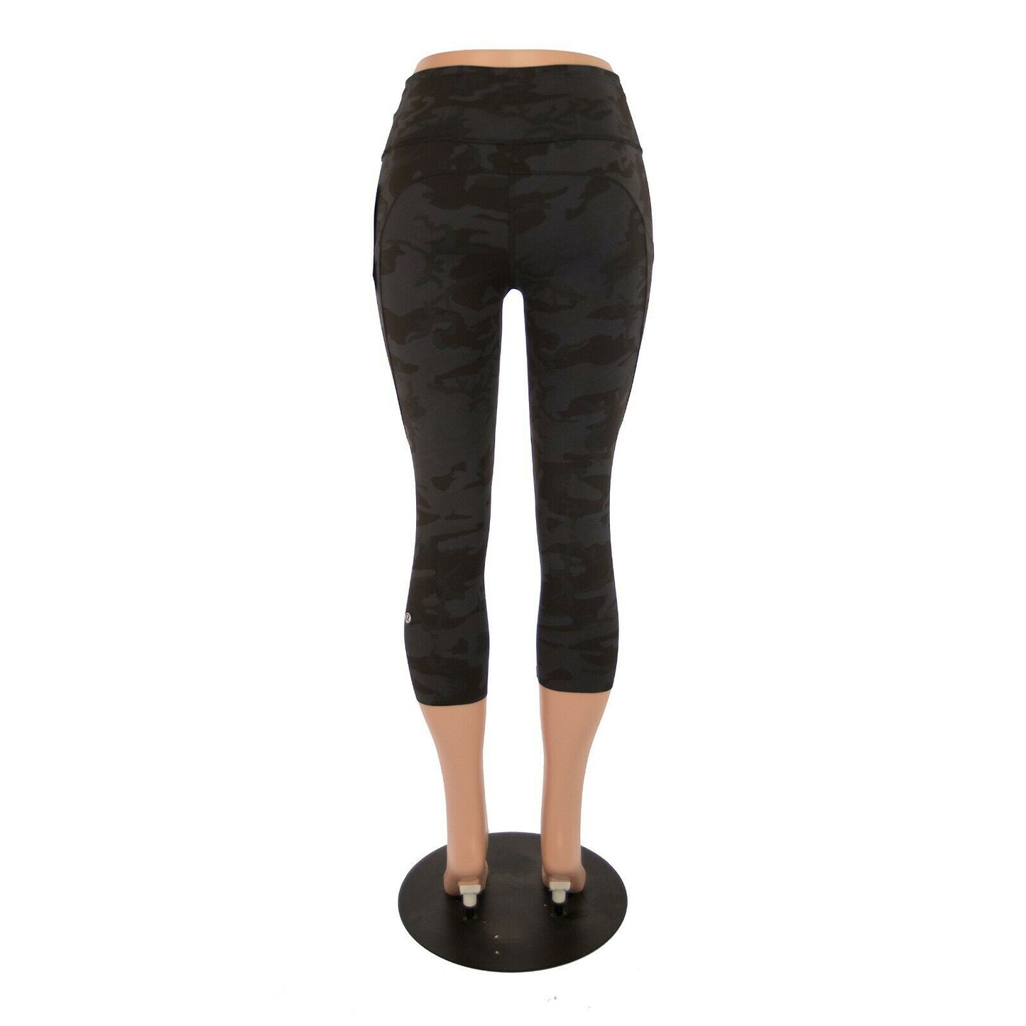 Lululemon Black Camo Fast Free HR Crop 19" Tight Fitted Leggings NWT Size 4