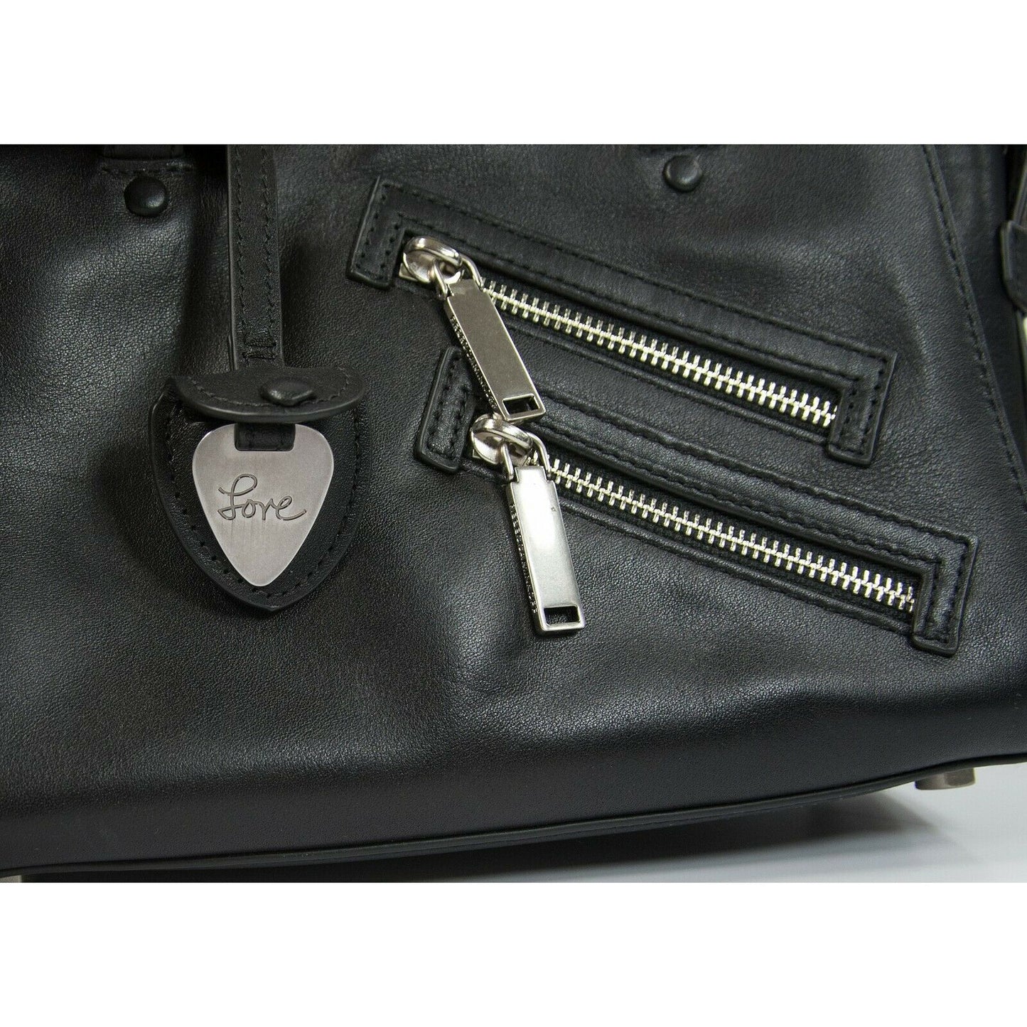 Rebecca Minkoff Jamie Black Leather Small Satchel Crossbody