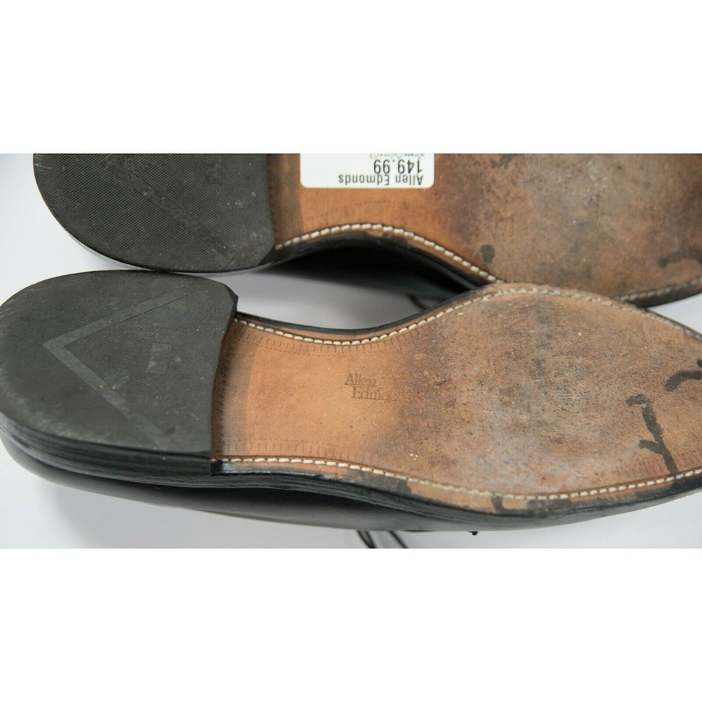 Allen Edmonds Black White Colorblock Lace Up Oxford Dress Shoes Size 13