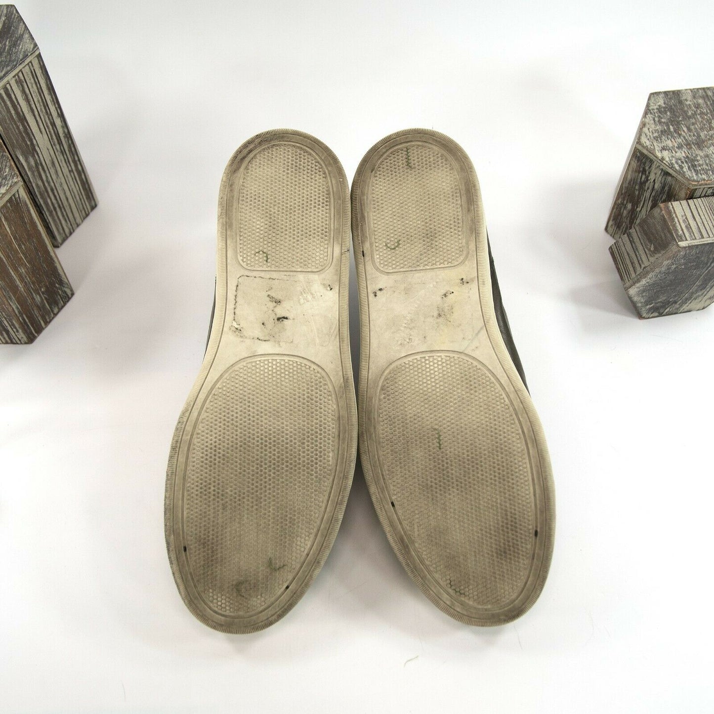 Bruno Magli Grey Leather Westy Lace Up Sneakers 11 EUC