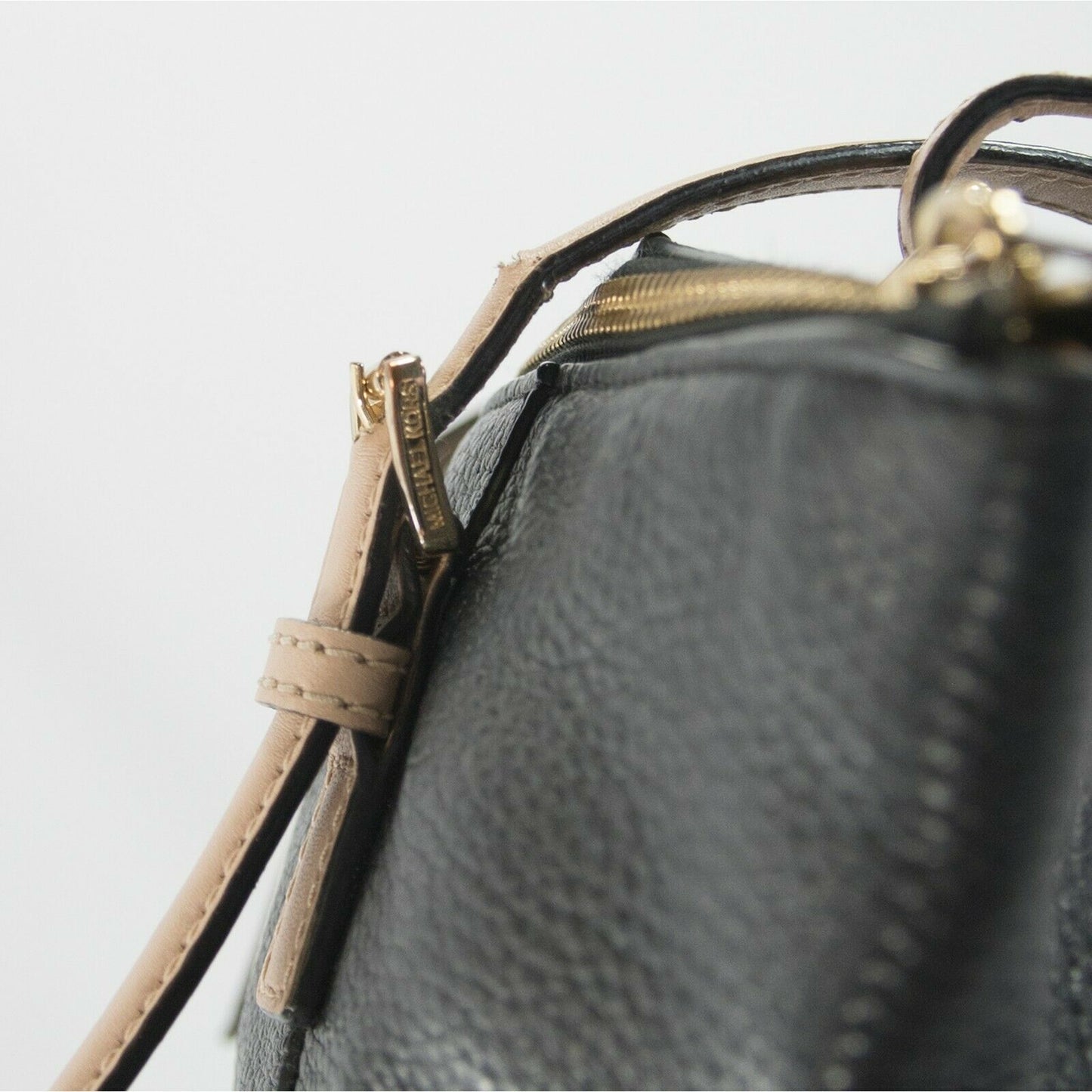 Michael Kors Black Leather East West Top Zip Tote Bag NWT