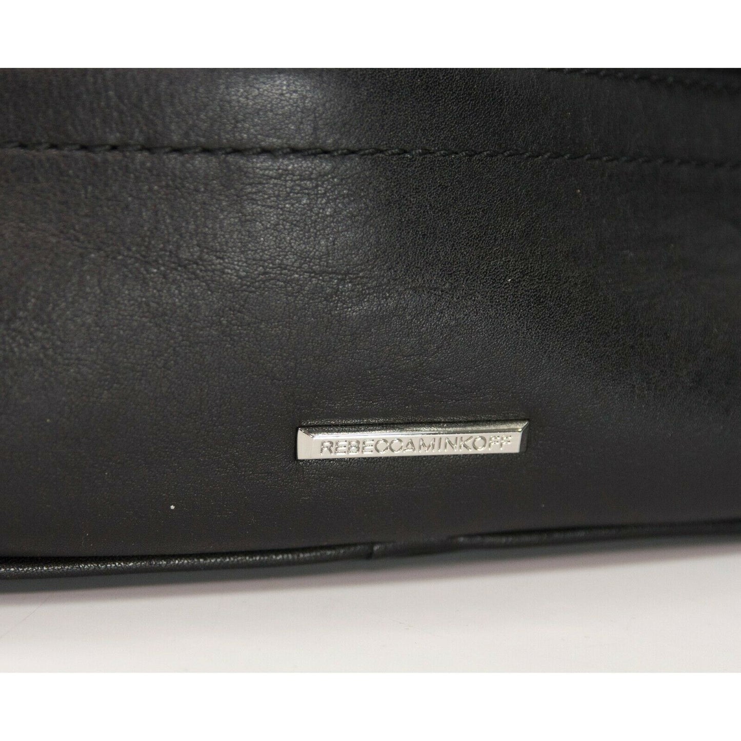 Rebecca Minkoff Blake Black Leather Studded Hobo Shoulder Bag EUC