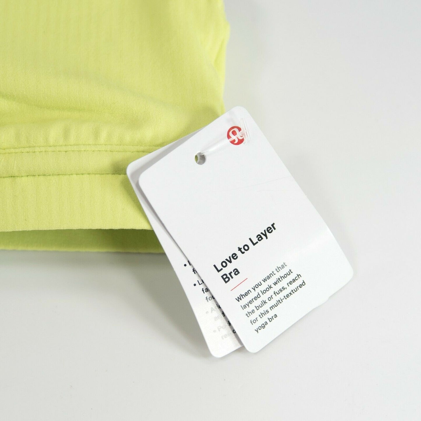 Lululemon Love To Layer Sports Bra Lemon Vibe 6 NWT