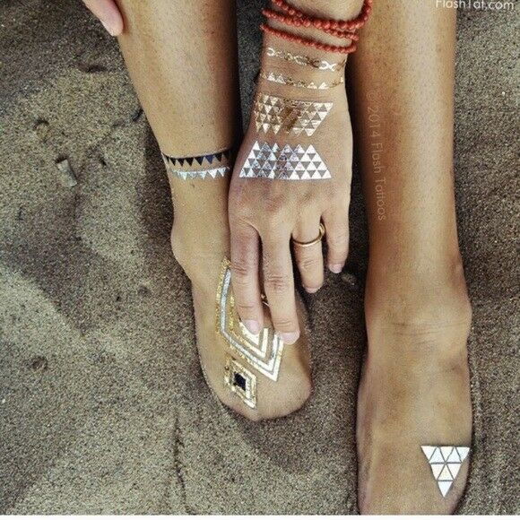 Flash Tattoos Dakota Jewelry Gold Silver Temporary Body Art Buy One Get One Free