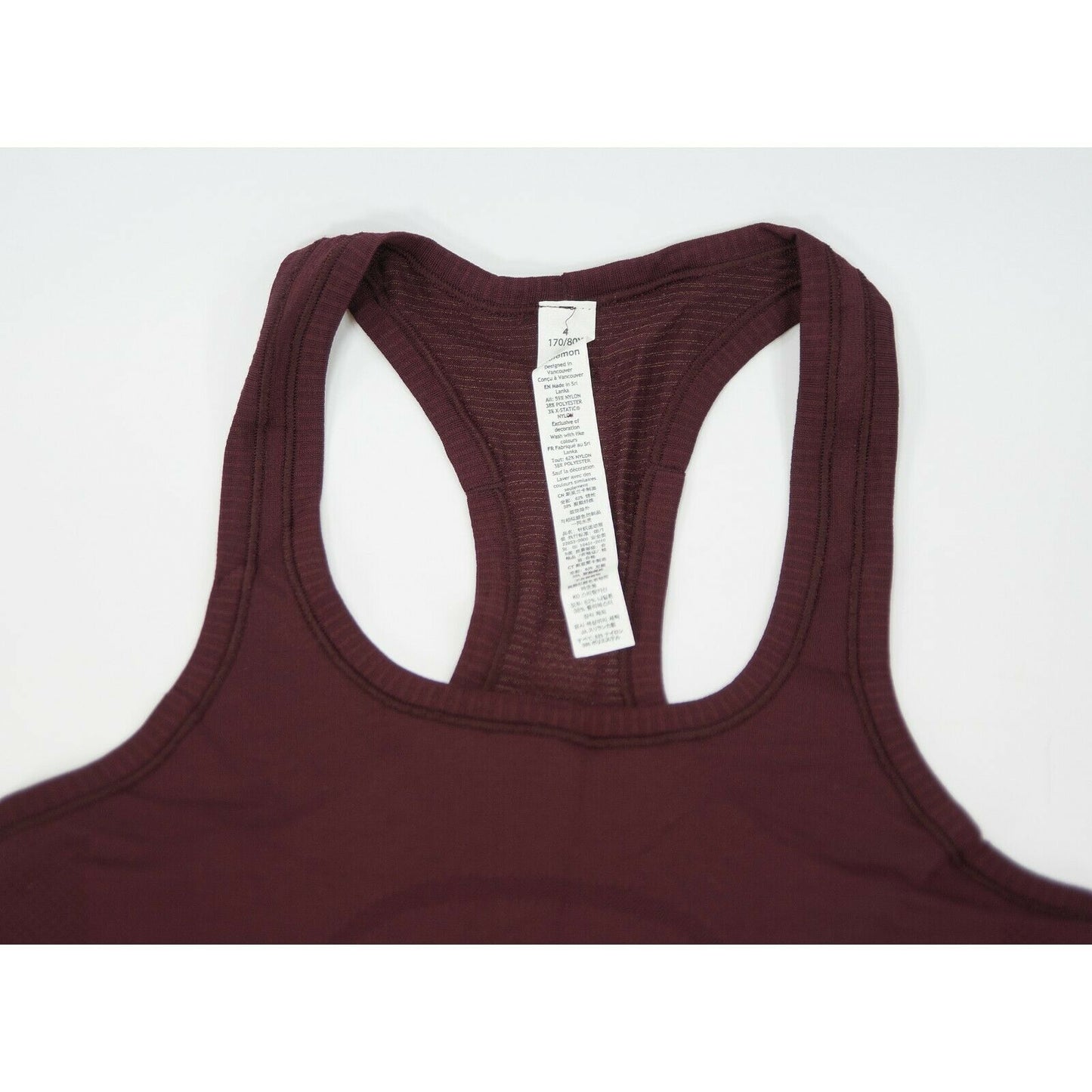 Lululemon Garnet Swiftly Tech Racerback Athletica Tank Top Sz 4 NWT