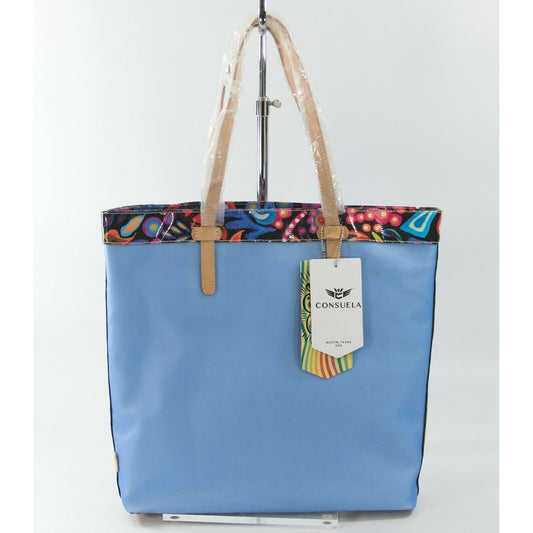 Consuela Austin Sophie Blue Floral Large Tote Bag NWT