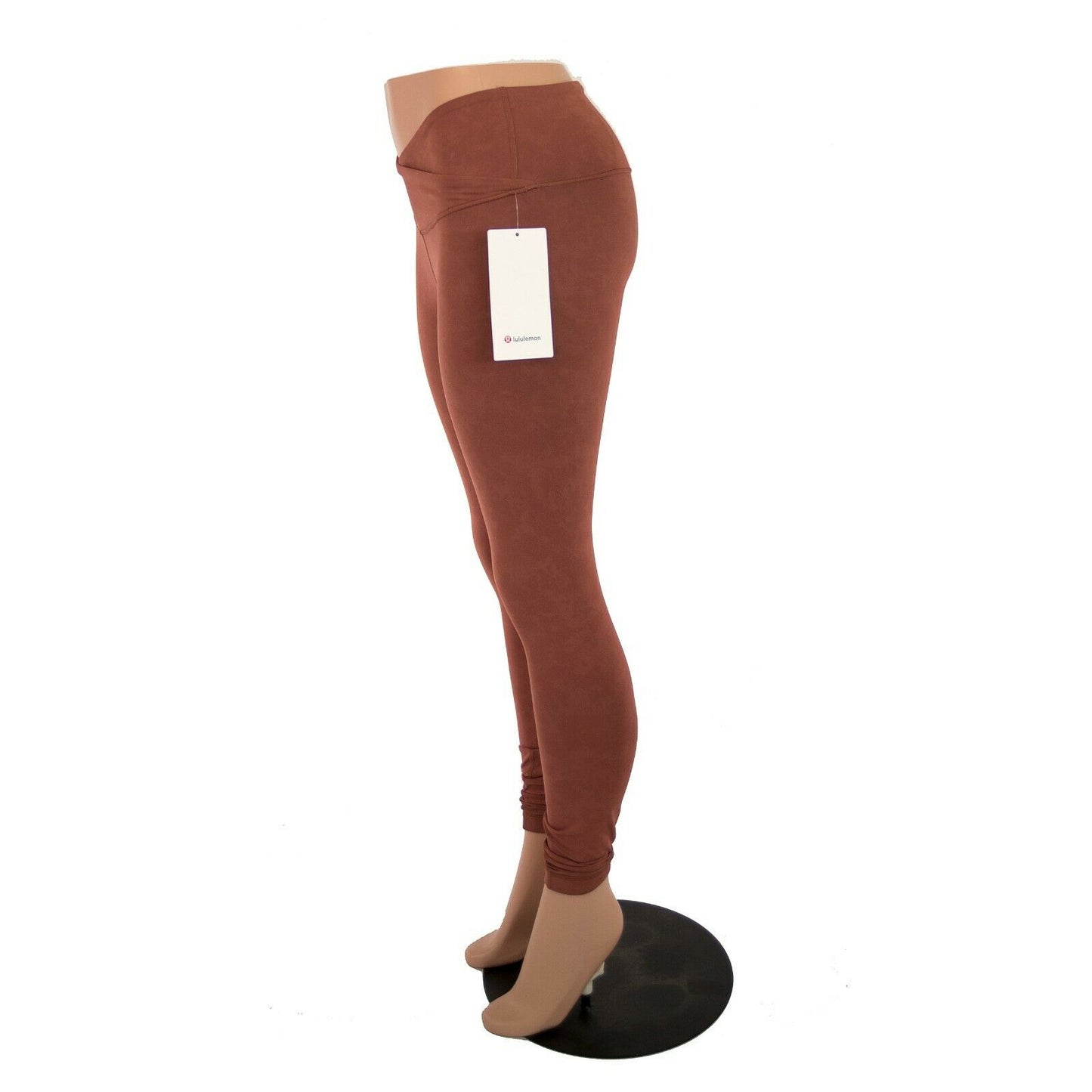 Lululemon Rust Soft Always On HR Split Waist Tight Fitted Leggings NWT Size 6