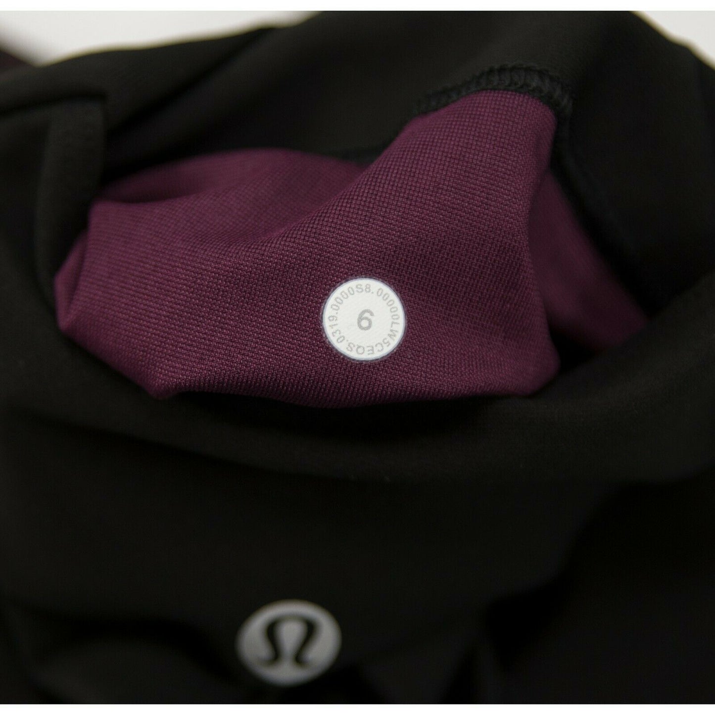 Lululemon Black Purple Mapped Out HR Tight Fitted Leggings NWT Size 6