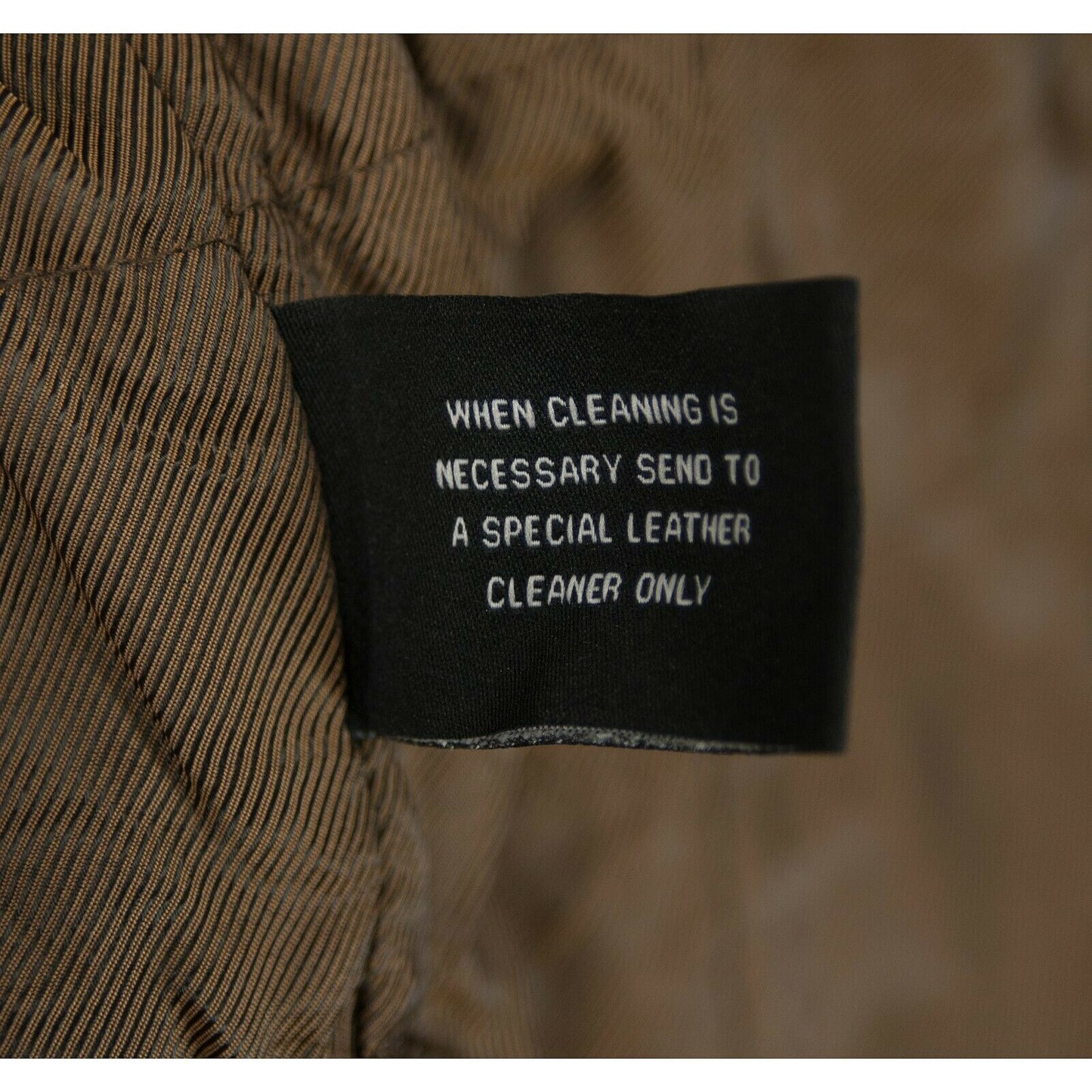 Black Rivet Brown Heavy Lined Leather Motorcycle Jacket L NWT $700