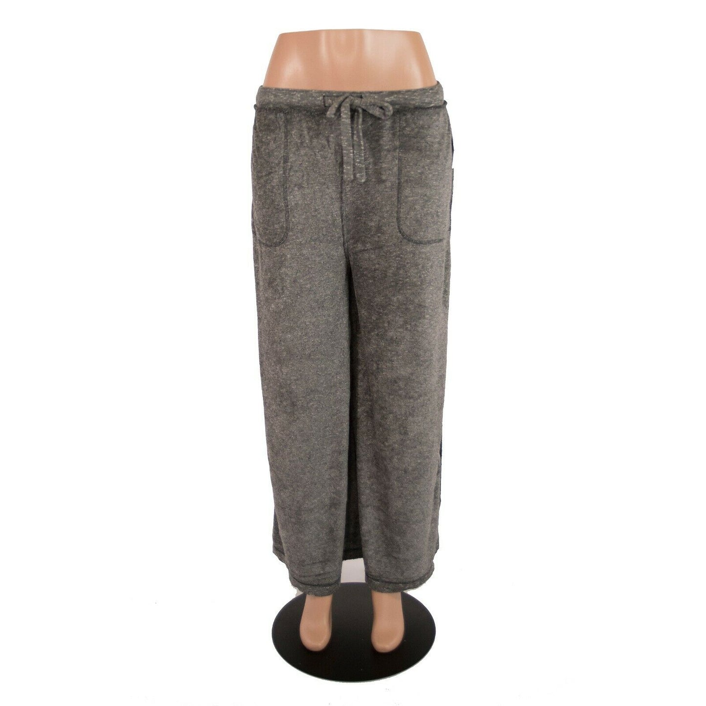 Free People Make It Maxi Wide Leg Terry Lounge Pants Grey NWT L