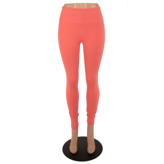 Vimmia Bright Coral Tight Fitted Leggings NWOT Size Small