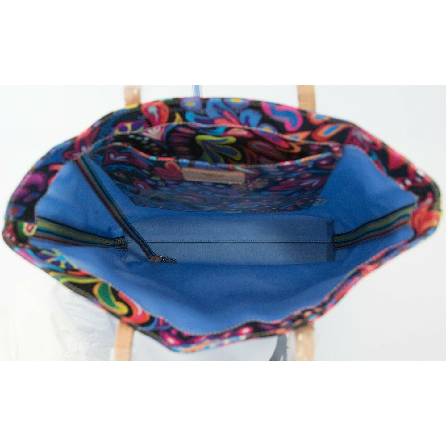 Consuela Austin Sophie Blue Floral Large Tote Bag NWT