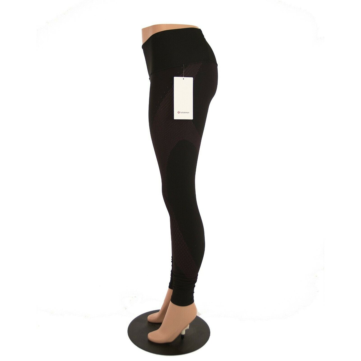 Lululemon Black Purple Mapped Out HR Tight Fitted Leggings NWT Size 6