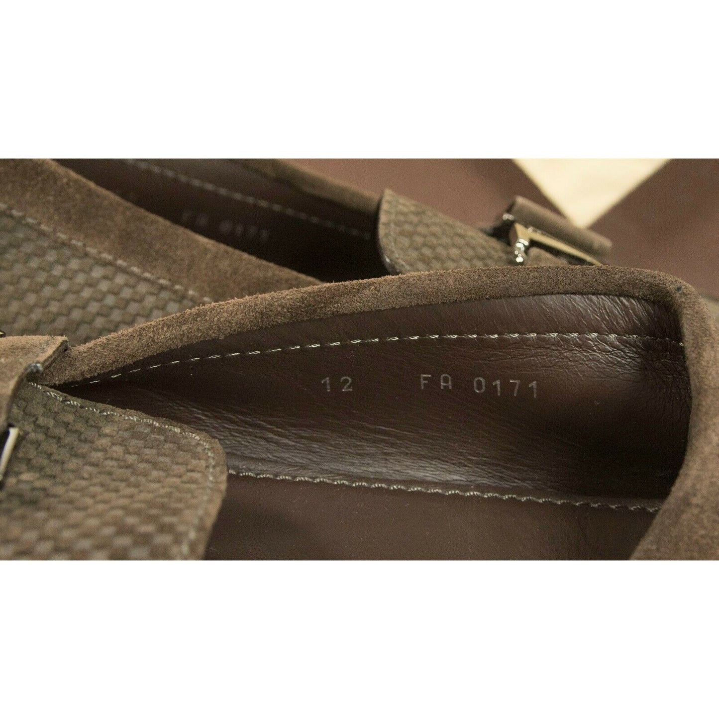 Louis Vuitton Monte Carlo Brown Suede Mens Vintage Driving Moccasin Size 12