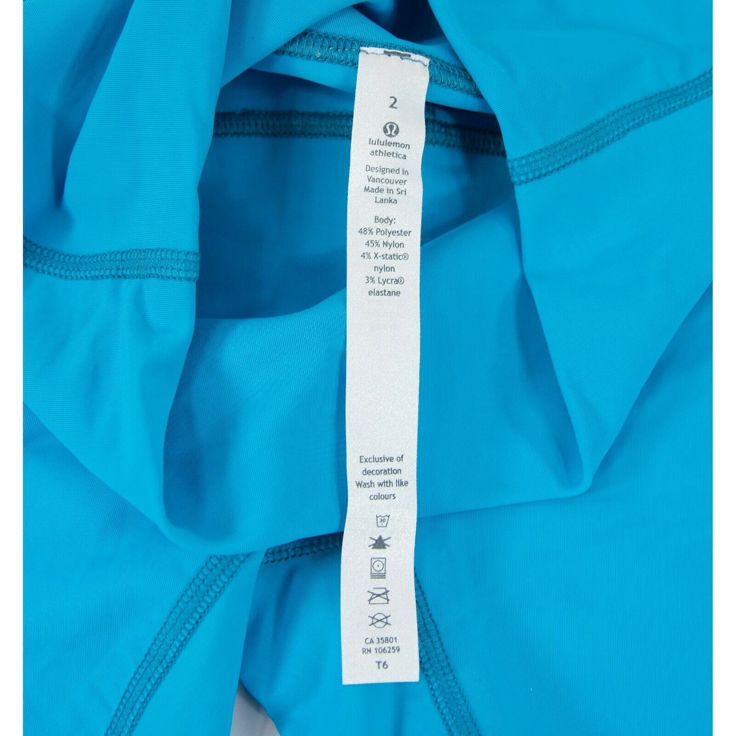 Lululemon Wunder Under Pool Blue Tight Fit Leggings NWOT Size 2 C18