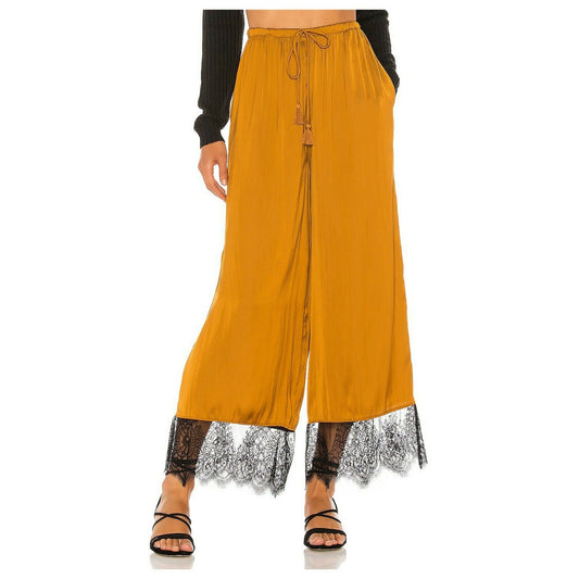 Free People Honey Ginger Talking in My Sleep Wide Leg Lounge Pants NWT S