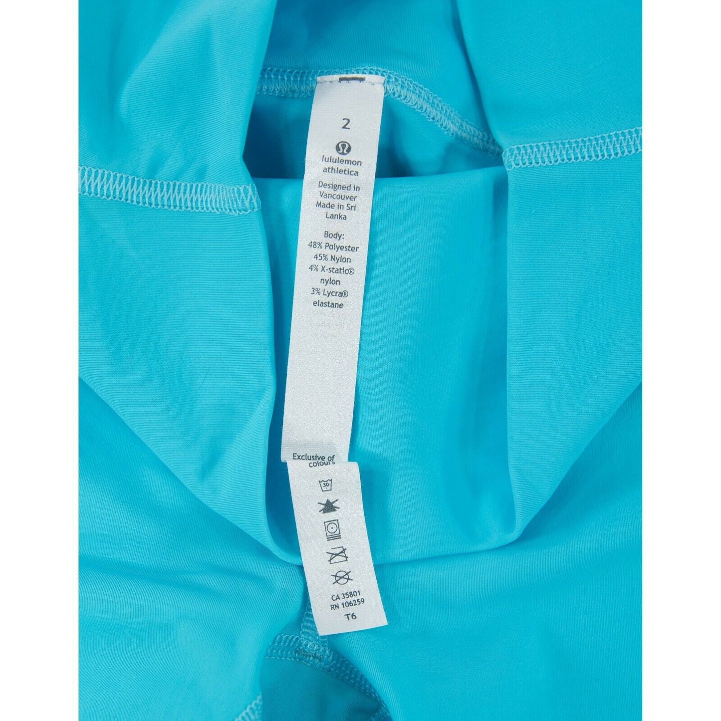 Lululemon Wunder Under Pool Blue Tight Fit Leggings NWOT Size 2 C20
