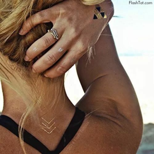 Flash Tattoos Dakota Jewelry Gold Silver Temporary Body Art Buy One Get One Free