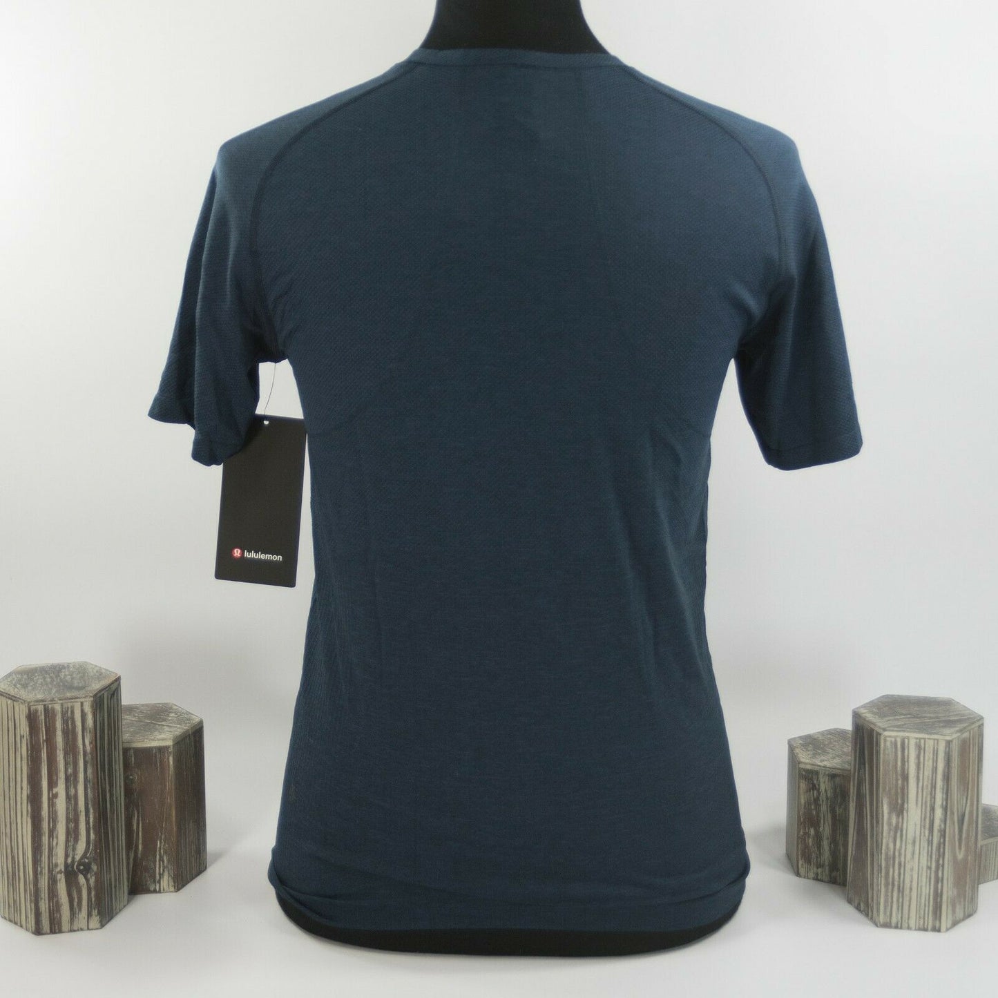 Lululemon Mens Blue Metal Vent Tech Short Sleeve Fitted T-shirt M NWT