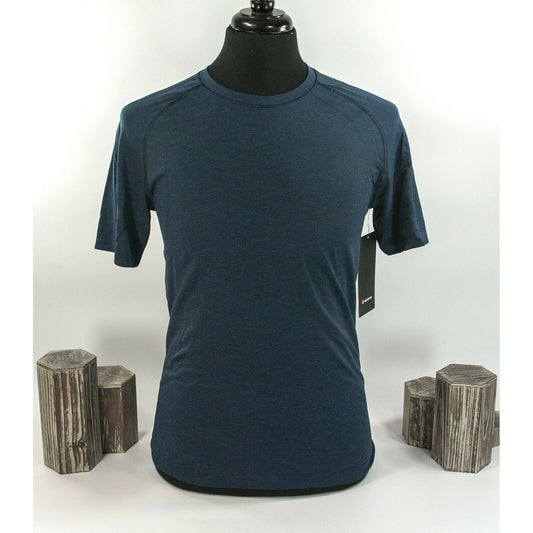 Lululemon Mens Blue Metal Vent Tech Short Sleeve Fitted T-shirt M NWT