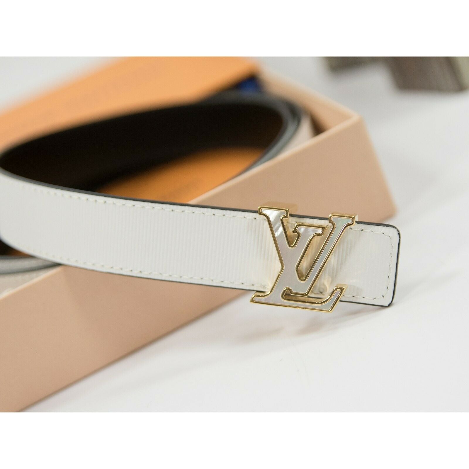 Louis Vuitton Initiales Belt Monogram Canvas Thin 75 - ShopStyle