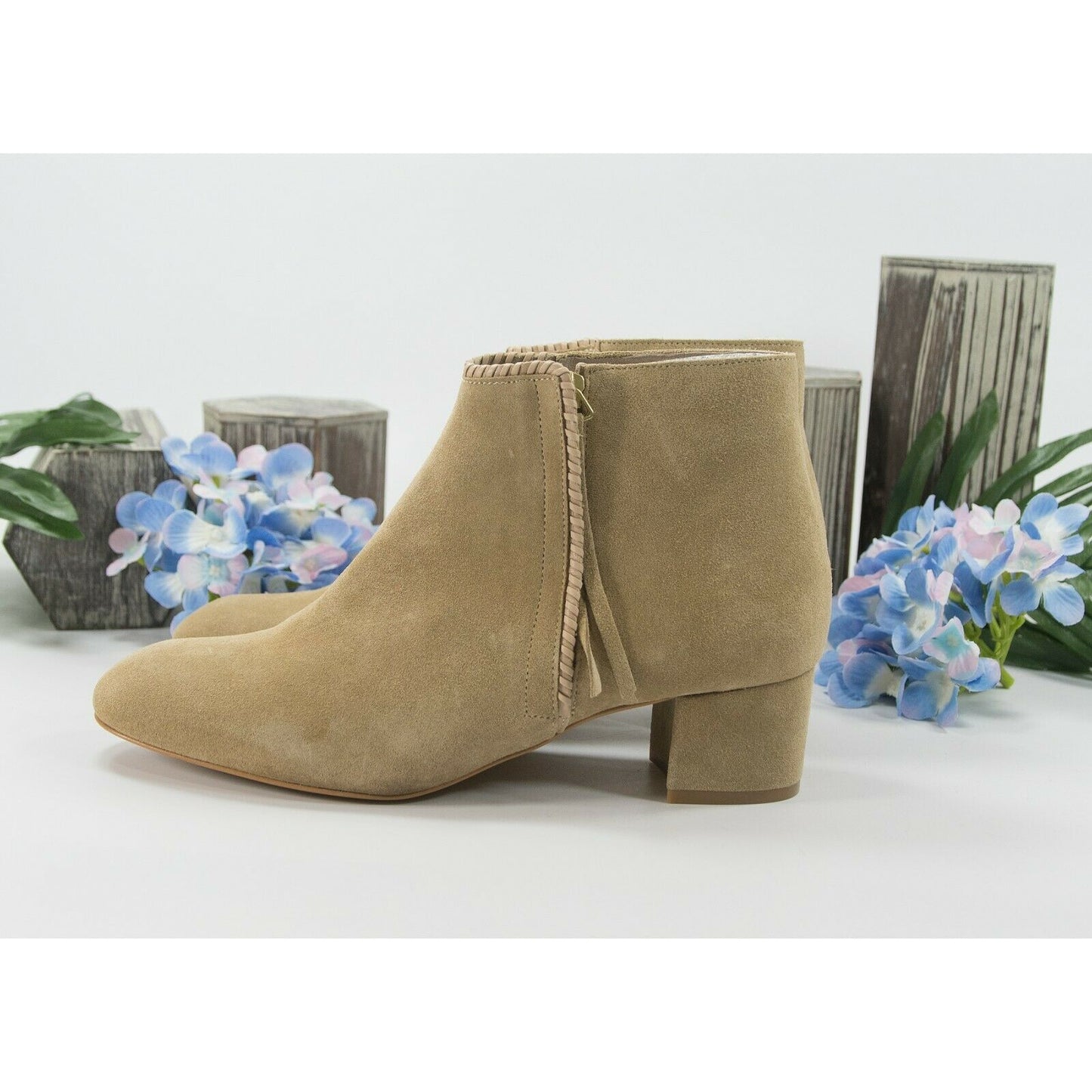 Maje Camel Suede Felicia Bootie Ankle Boot Shoes Sz 36 6