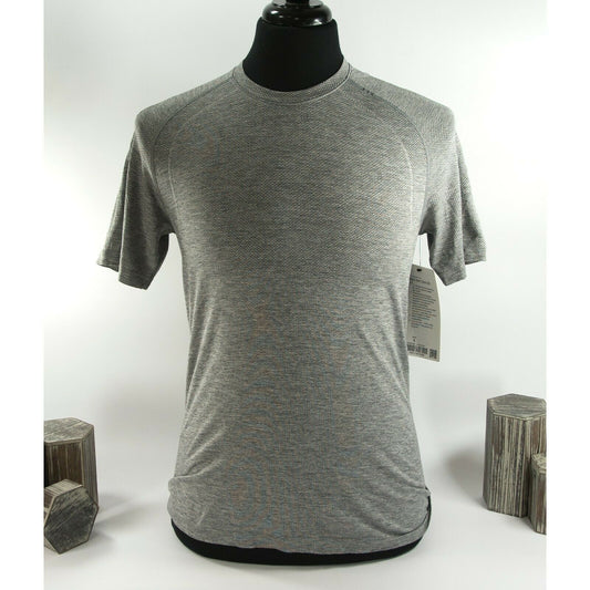 Lululemon Mens Grey Metal Vent Tech Short Sleeve Fitted T-shirt XS NWT