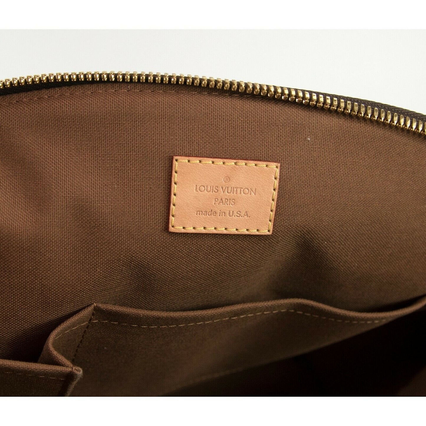 Louis Vuitton Brown Monogram Tivoli GM Satchel Handbag Vintage
