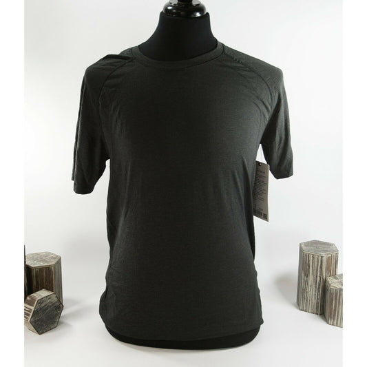 Lululemon Mens Black Metal Vent Tech Short Sleeve Fitted T-shirt M NWT