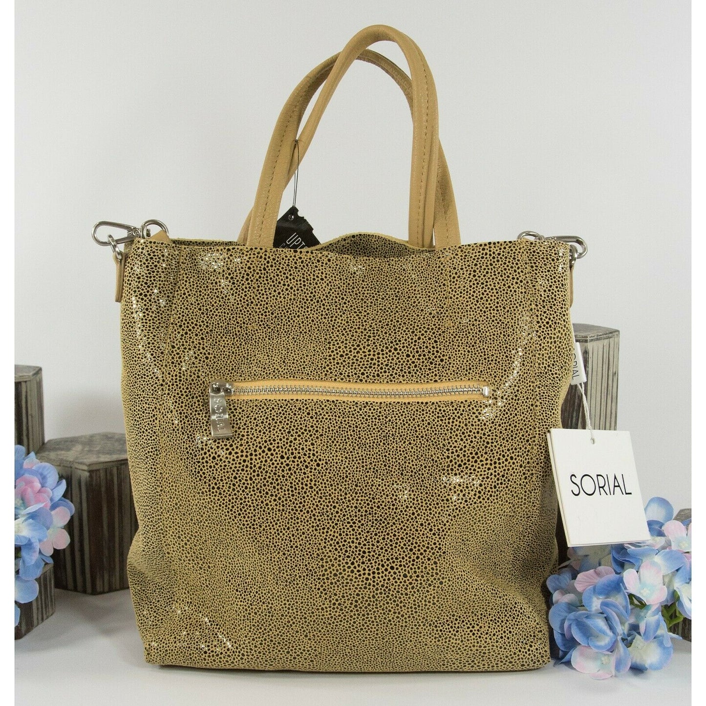 Sorial Honey Leather Oceana Mini Tote Bag NWT
