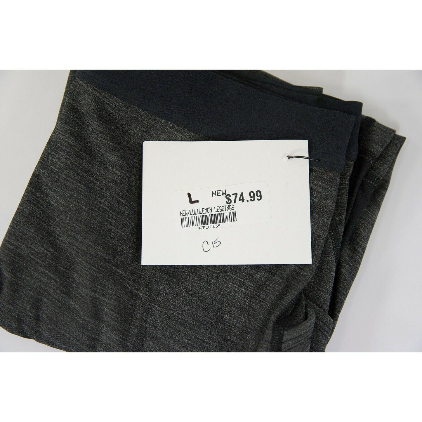 Lululemon Charcoal Grey Space Dye tight leggings NWOT Size L C15
