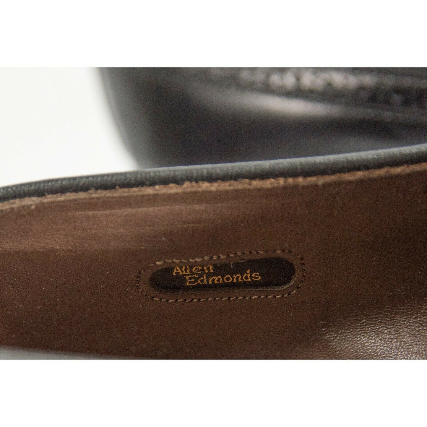 Allen Edmonds Black Leather Wing Tip Tassel Oxford Loafer Size 9