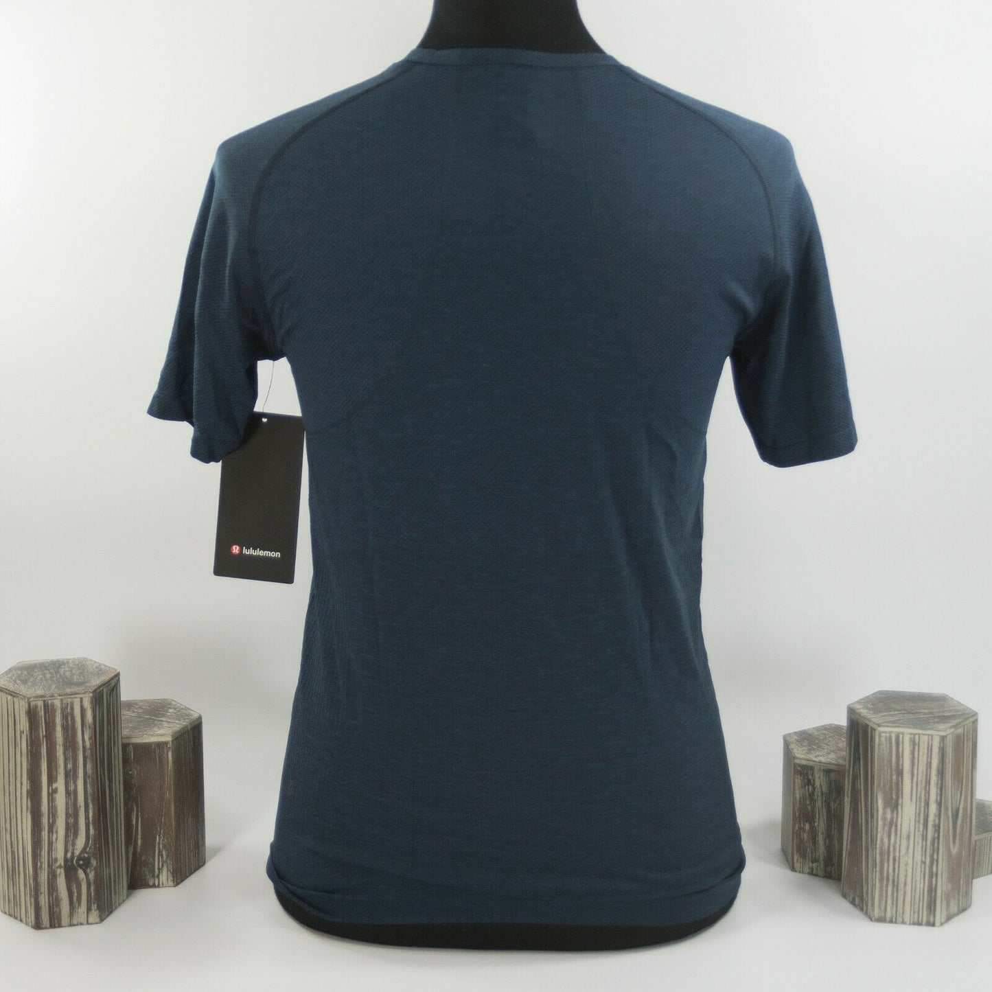 Lululemon Mens Blue Metal Vent Tech Short Sleeve Fitted T-shirt S NWT