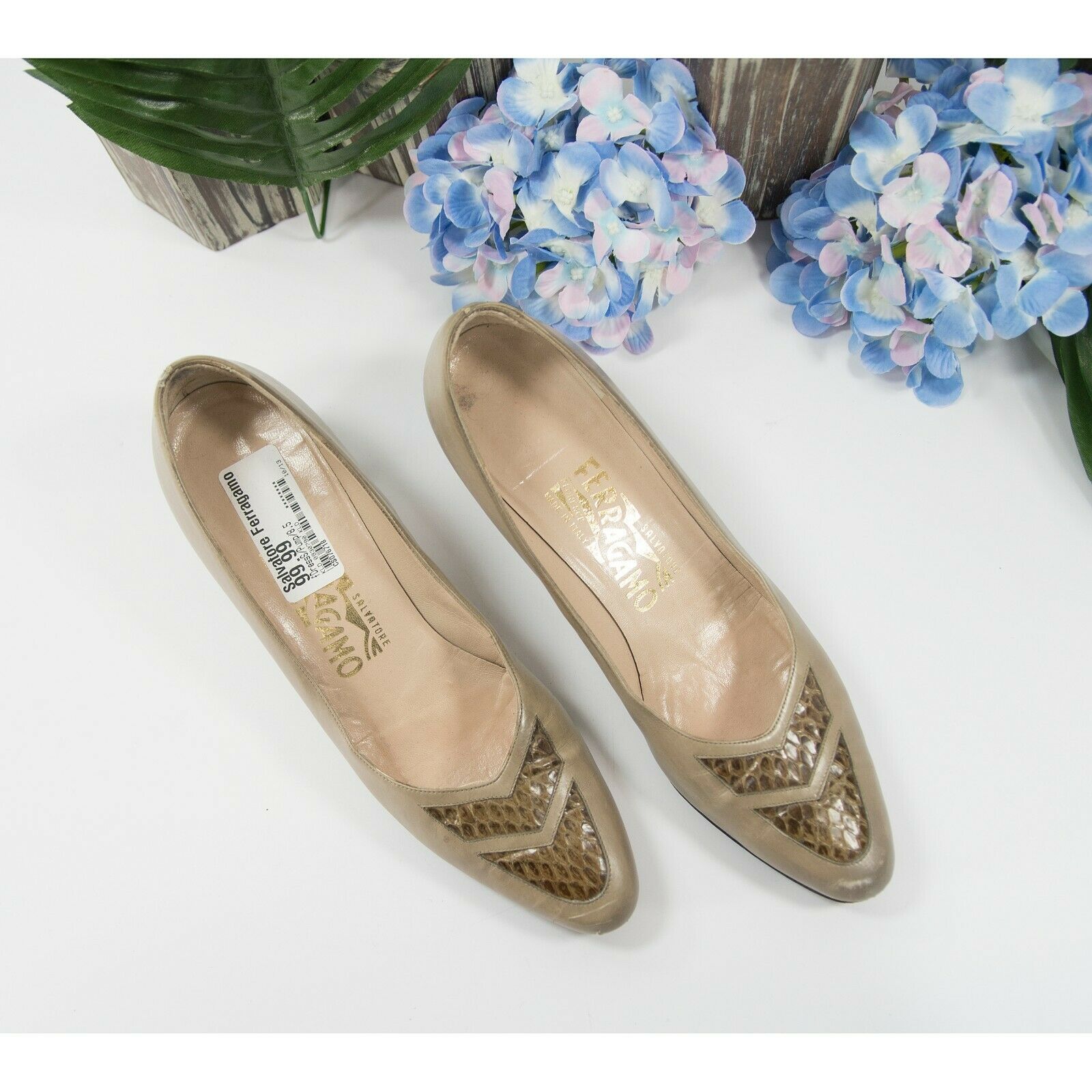 Salvatore ferragamo hot sale snakeskin shoes