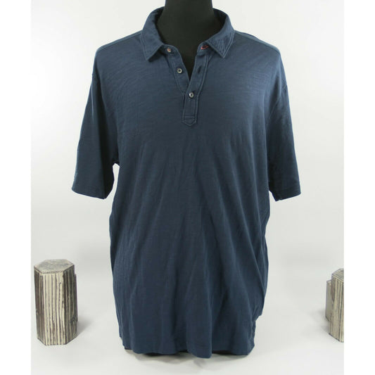 Tommy Bahama Soft Knit Cotton Blue Polo Collar T-shirt XL NWT