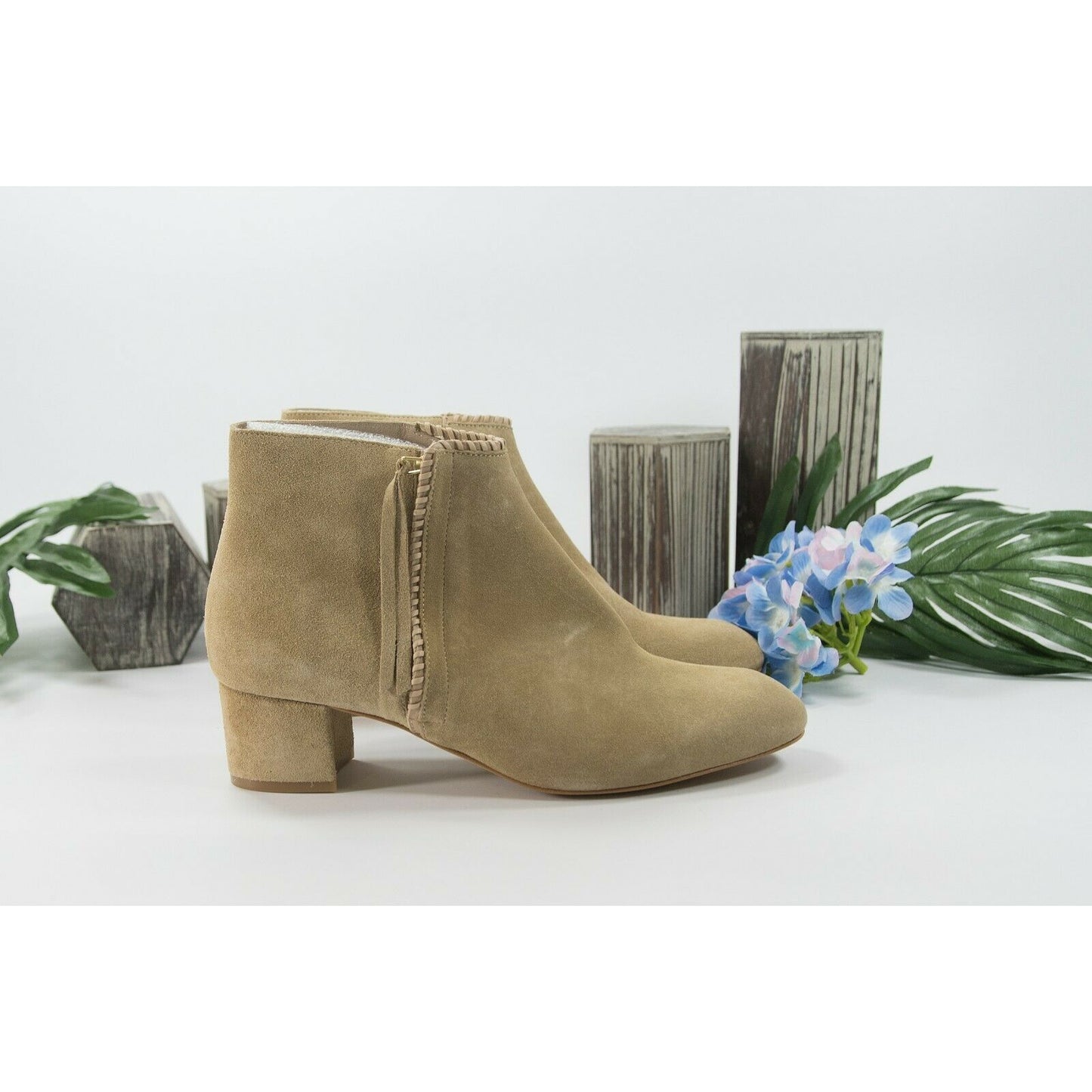 Maje Camel Suede Felicia Bootie Ankle Boot Shoes Sz 40 10