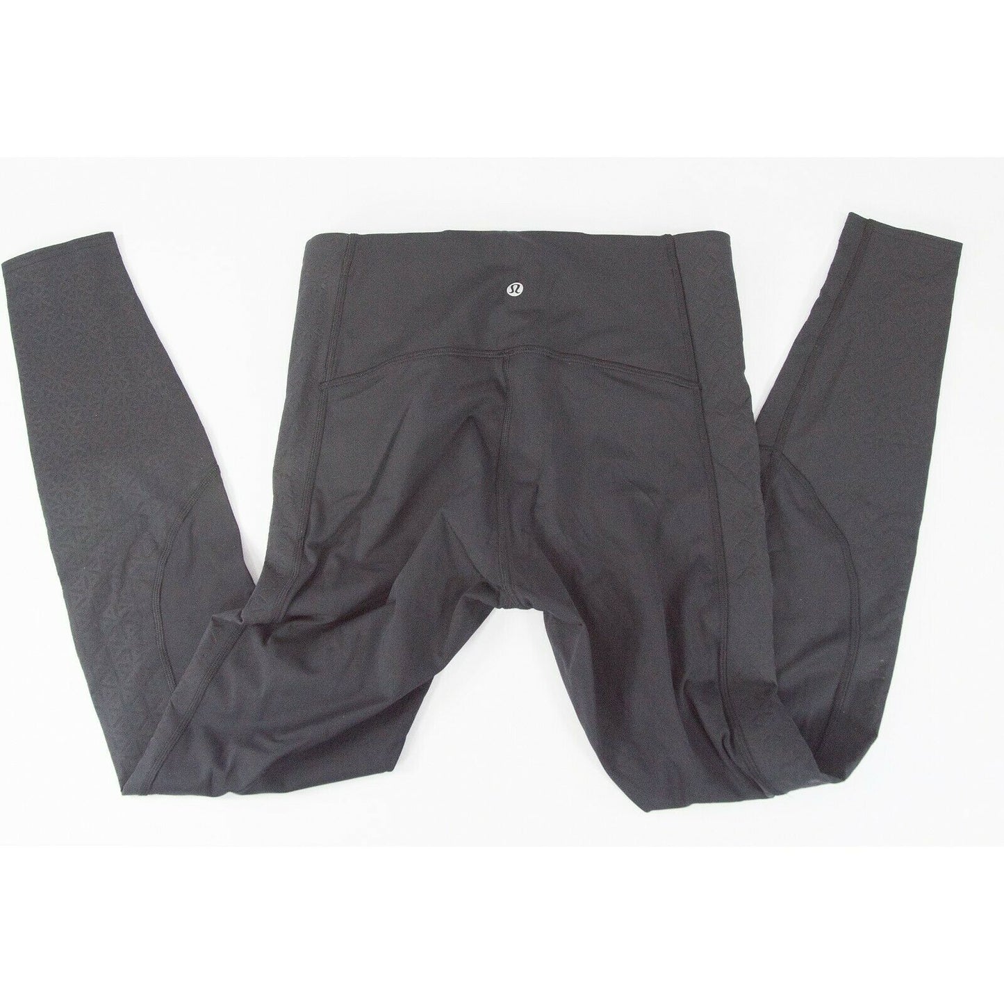 Lululemon Black Floral Mesh Bottom Thick tight leggings NWOT Size 8 C9
